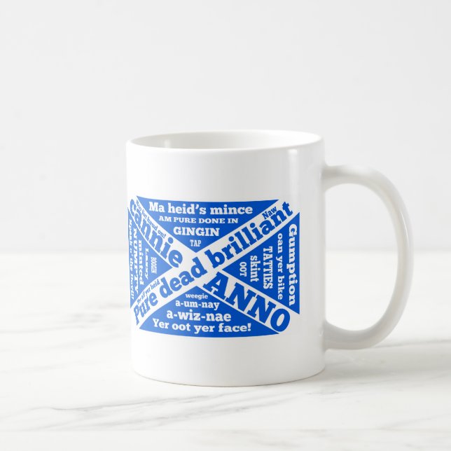 Schottische Umgangssprache und Phrasen Kaffeetasse (Rechts)