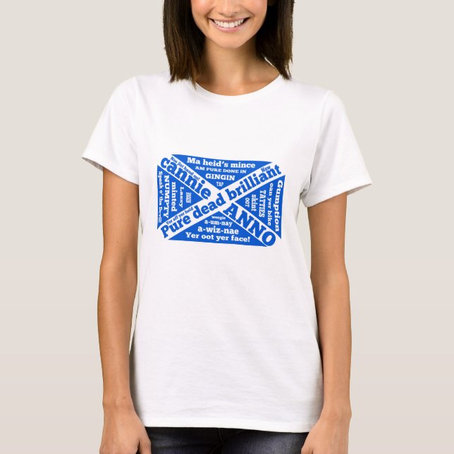 Schottische Umgangssprache und Phrasen T-Shirt (Vorderseite)