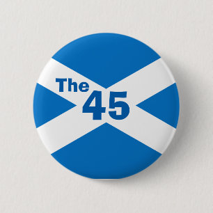 Schottische Unabhängigkeit das 45 Saltire Button