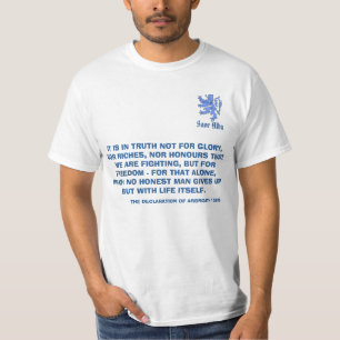 Schottische Unabhängigkeits-Erklärung von Arbroa T-Shirt