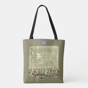 Schottische Unabhängigkeits-Erklärung von Arbroath Tasche