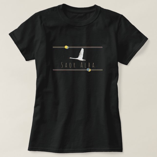 Schottische Unabhängigkeits-gälische T-Shirt (Design vorne)