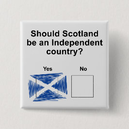 Schottische Unabhängigkeits-Referendum-Frage Button