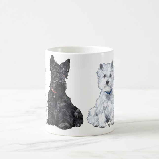 Schottische und westliche Hochland-Weiße Tasse (Mittel)