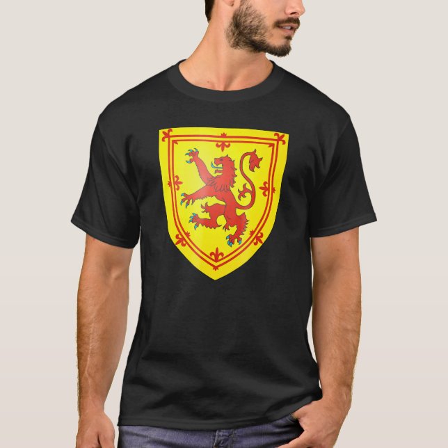 Schottische Wappen T-Shirt Flagge Souvenir Edinbur (Vorderseite)
