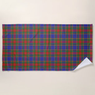 Schottischer Akzent Clan MacBeth Tartan Strandtuch