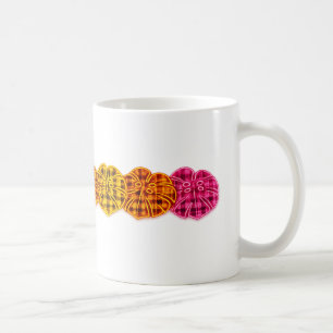 Schottischer Botanischer Neon-Tartan Monstera-Blät Kaffeetasse