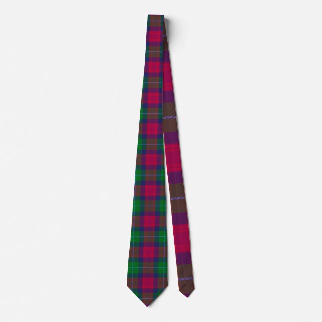 Schottischer Clan Akins Tartan kariert Krawatte (Vorderseite)