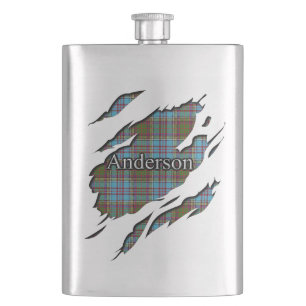 Schottischer Clan-AndersonTartan Flachmann