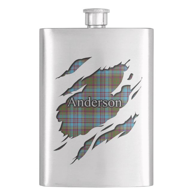 Schottischer Clan-AndersonTartan Flachmann (Vorderseite)