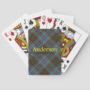 Schottischer Clan-AndersonTartan Spielkarten