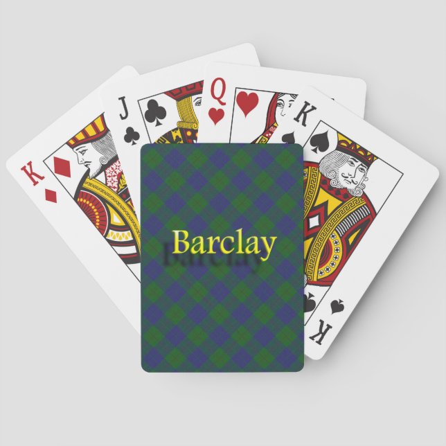 Schottischer Clan Barclay Spielkarten (Rückseite)