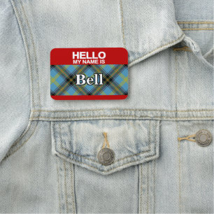 Schottischer Clan-BellTartan kariert Namensschild