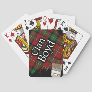 Schottischer Clan Boyd Tartan-Pinsel Spielkarten