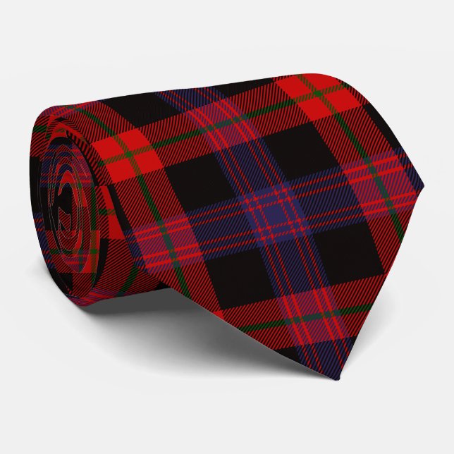 Schottischer Clan-BrownTartan kariert Krawatte (Gerollt)