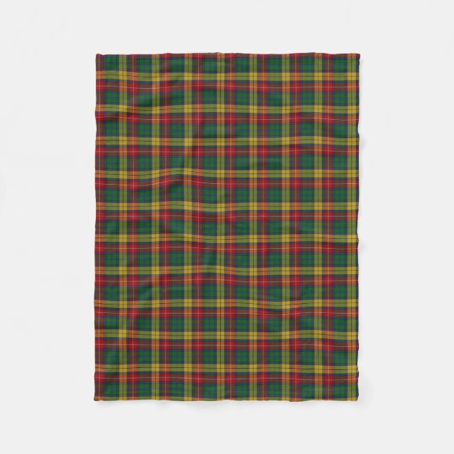 Schottischer Clan-Buchanan-KlassikerTartan Fleecedecke (Vorderseite)