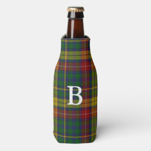 Schottischer Clan Buchanantartan-karierte Flasche Flaschenkühler