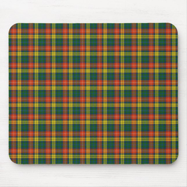 Schottischer Clan-Buchanantartan Mousepad (Vorne)