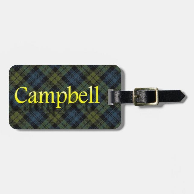 Schottischer Clan-Campbell-Gepäckanhänger Gepäckanhänger (Vorderseite horizontal)