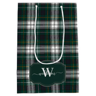 Schottischer Clan Campbell Kleid Tartan Monogramm Mittlere Geschenktüte