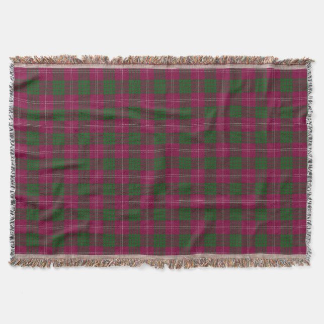 Schottischer Clan-CrawfordTartan Decke (Vorderseite)