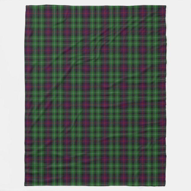 Schottischer Clan Cunningham klassischer Tartan Fleecedecke (Vorderseite)