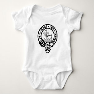 Schottischer Clan-DonaldTartan und -Wappen Baby Strampler