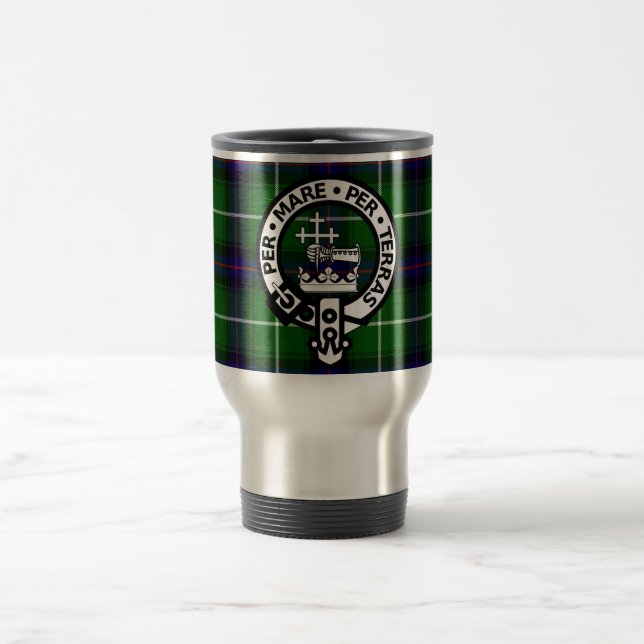 Schottischer Clan-DonaldTartan und -Wappen Reisebecher (Mittel)