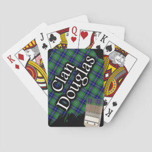 Schottischer Clan Douglas Tartan-Pinsel Spielkarten