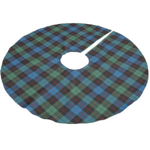 Schottischer Clan Guthrie blaues Polyester Weihnachtsbaumdecke