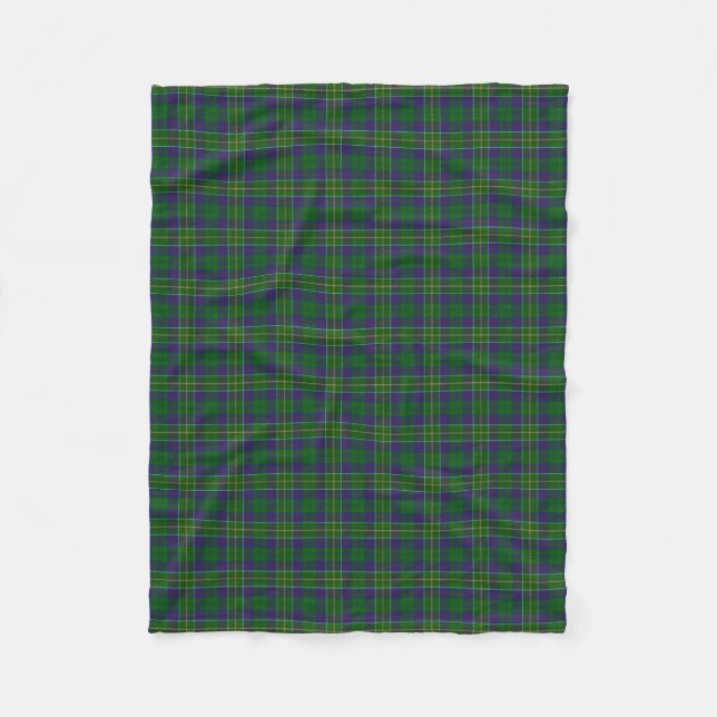 Schottischer Clan-Jäger-KlassikerTartan Fleecedecke (Vorderseite)
