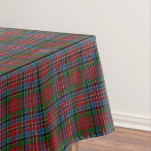 Schottischer Clan Kidd roter grün-blauer Tartan Tischdecke
