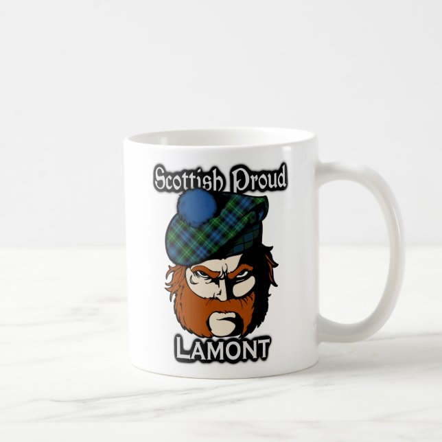 Schottischer Clan Lamont TartanScottish Kaffeetasse (Rechts)