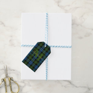 Schottischer Clan MacKenzie Tartan Gold Name/Monog Geschenkanhänger