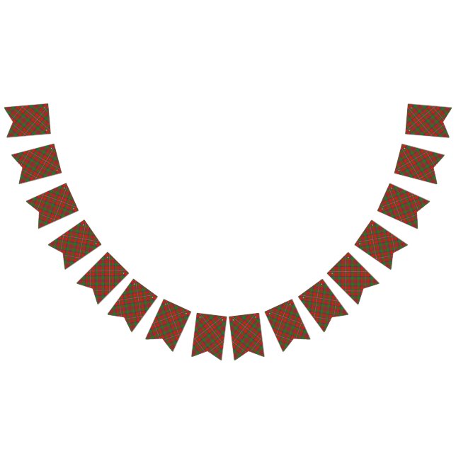 Schottischer Clan MacKinnon Tartan Wimpelkette (Alle)