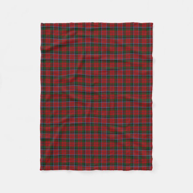 Schottischer Clan MacNaughton MacNachtan Tartan Fleecedecke (Vorderseite)