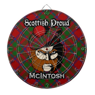 Schottischer Clan McIntosh TartanDartboard Dartscheibe