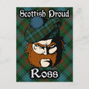Schottischer Clan Ross Tartan Postkarte