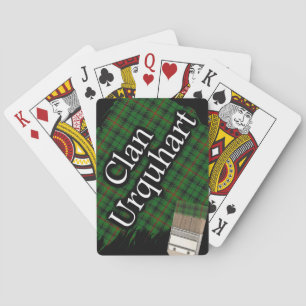 Schottischer Clan Urquhart Tartan Pinsel Spielkarten