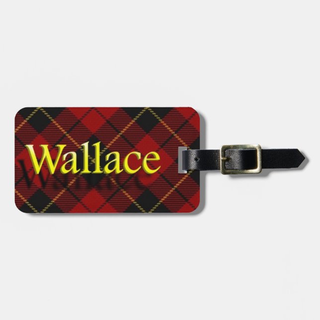 Schottischer Clan-Wallace-Gepäckanhänger Gepäckanhänger (Vorderseite horizontal)
