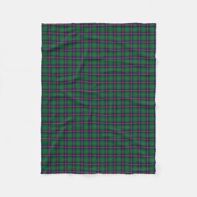 Schottischer Clanjunger klassischer Tartan Fleecedecke (Vorderseite)