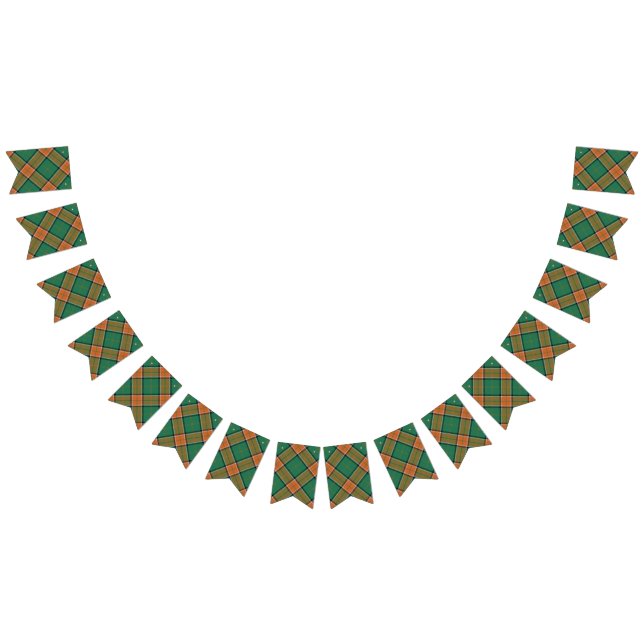 Schottischer ClanPollockTartan Wimpelkette (Alle)