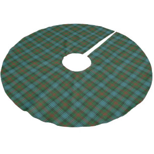 Schottischer Clanross-JagdTartan Polyester Weihnachtsbaumdecke