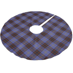 Schottischer ClanRutherfordTartan Polyester Weihnachtsbaumdecke