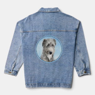 Schottischer Deerhound-Malerei - Süße originelle H Jeansjacke