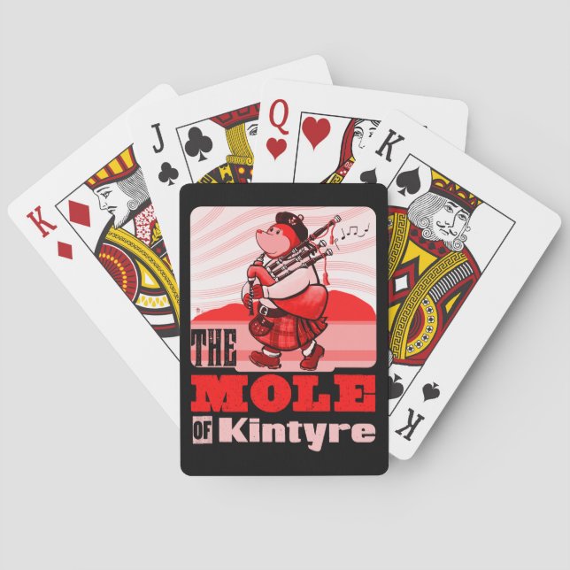Schottischer Dudelsack, der Mole der Kintyre Spielkarten (Rückseite)