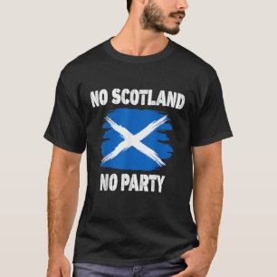 Schottischer Fan Schottland Flagge Retro Nein Scho T-Shirt