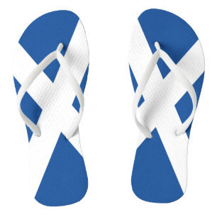 Schottischer Flaggenstrand drehen Reinfälle für Flip Flops