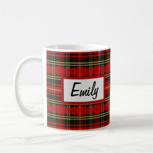 schottischer Flannel mit Name Coffee Tasse