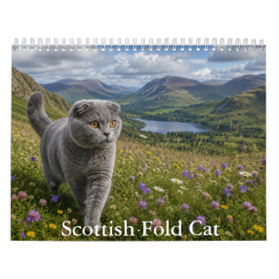 Schottischer Fold-Katze-Kalender Kalender